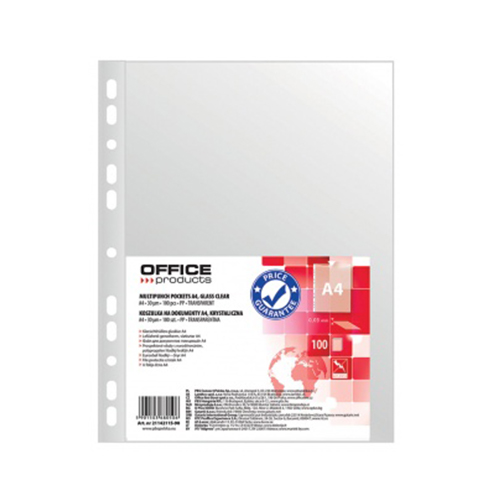 Файл А4 30мкм (100шт) глянцевий 21142115-90 (20) (OFFICE PRODUCTS)